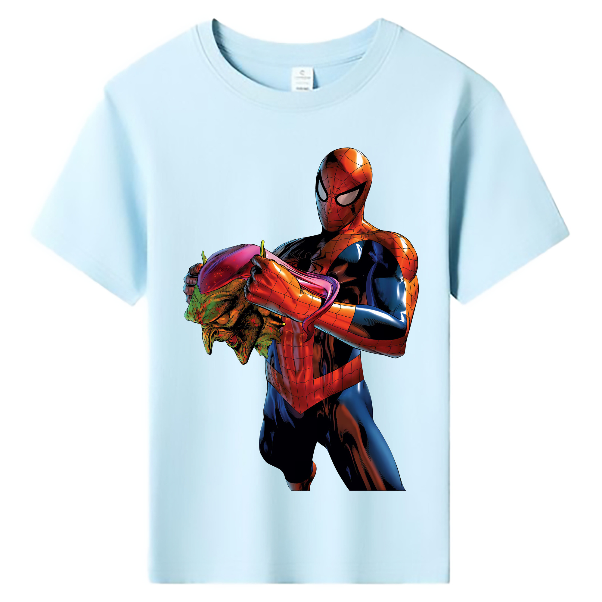 （画像用） Spider Man スパイダーマン 綿100％キッズTシャツ（フロントプリント）